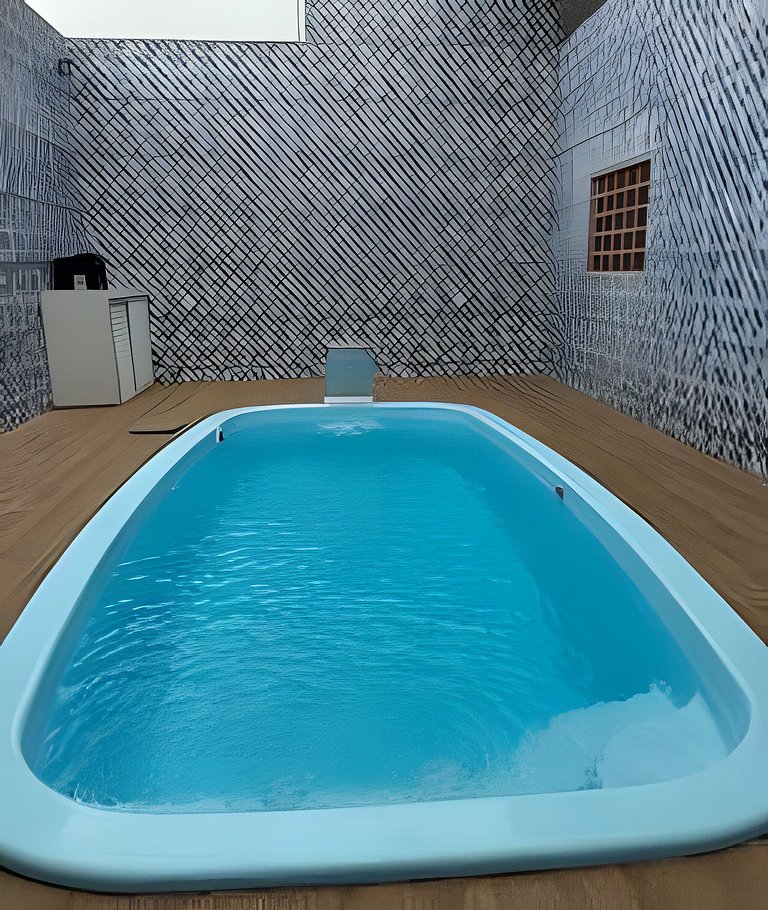500m Praia, Piscina, Churrasqueira,Ar condicionado