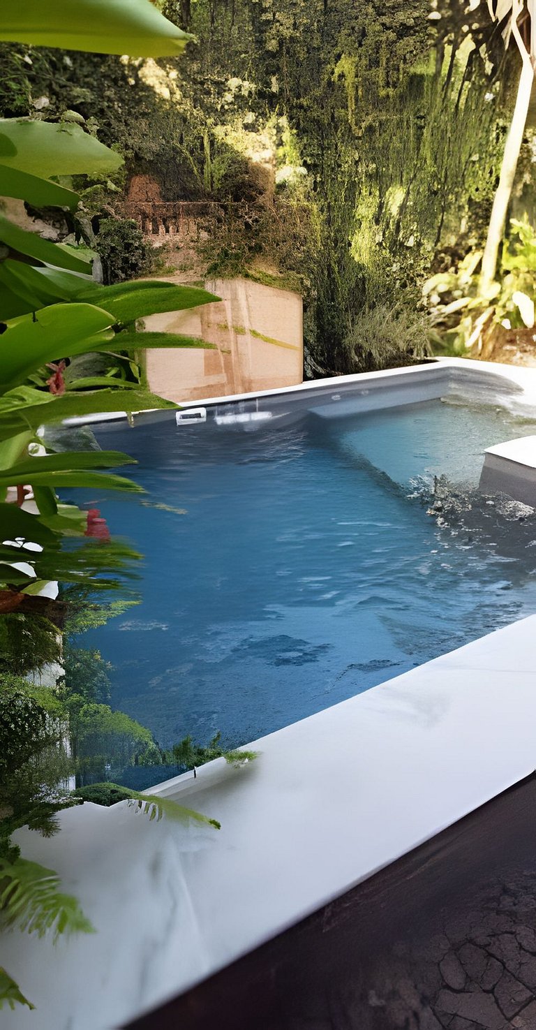 200M da praia, Ar, Piscina, Churrasqueira, Jardim