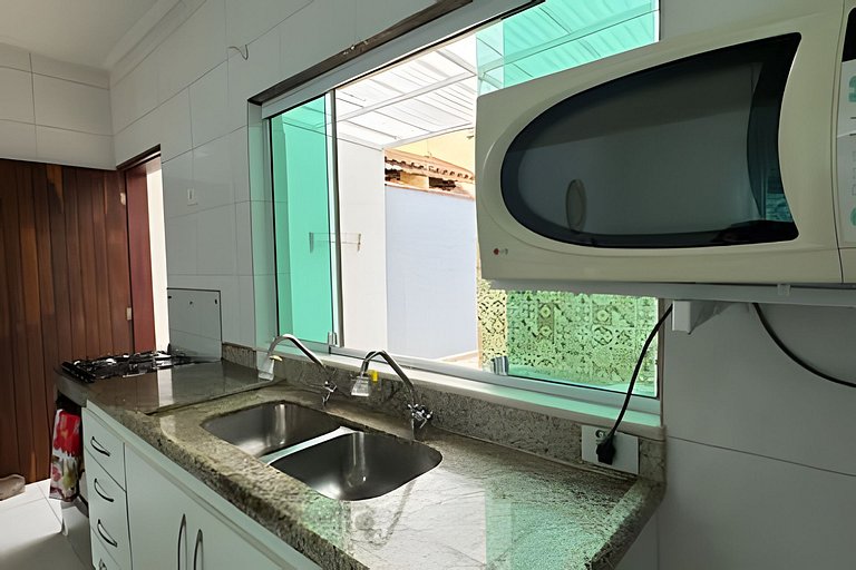 Casa 500m praia, Piscina, Churrasqueira, Wi-fi
