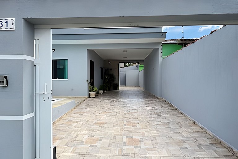Casa 500m praia, Piscina, Churrasqueira, Wi-fi