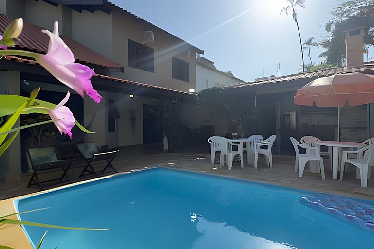 Piscina, Ar, Academia e Cervejeira — 220m da praia