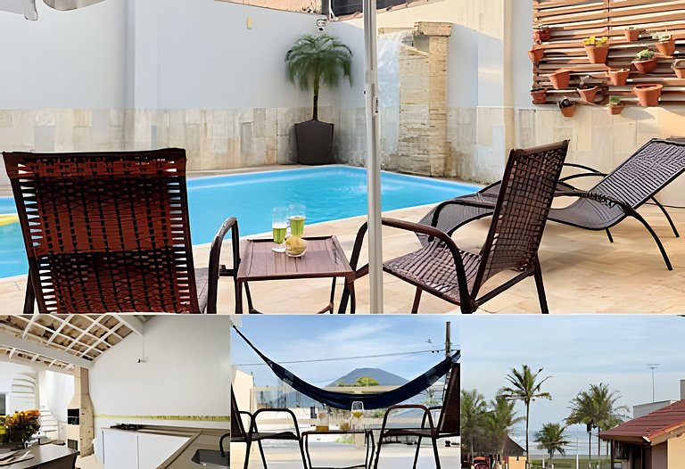 Beira Mar, Piscina, Churrasqueira, Ar, Vista 360