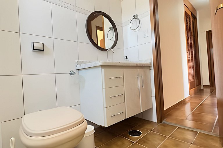 Apê 3 Quartos, Vista Mar e Montanha, Ar, Wi-fi