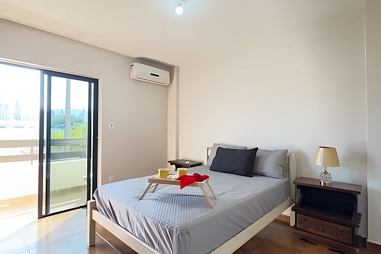 Apê 3 Quartos, Vista Mar e Montanha, Ar, Wi-fi